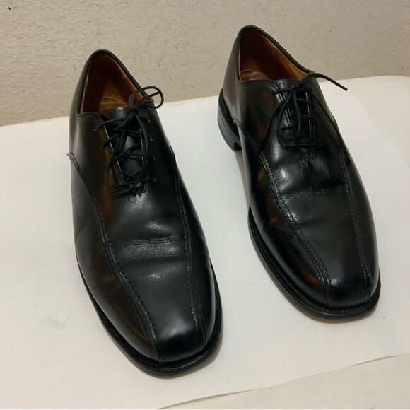 Allen Edmonds 2402 SAXON Bicycle Toe Black Oxford Dress Shoes Men’s Sz 9 C USA main image 14